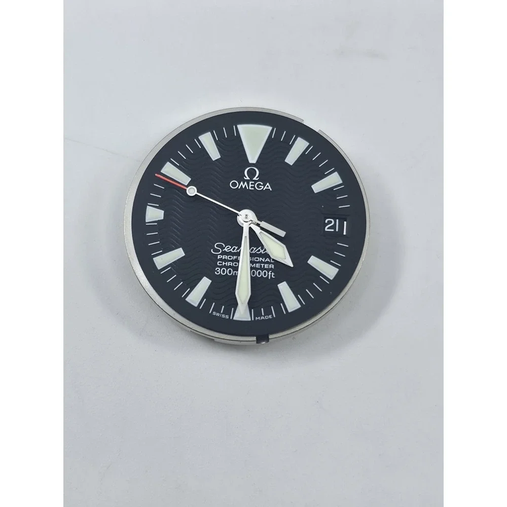 Omega‎ Seamaster 300M Cal 1120 Movement 18k Gold Crown Dial Hands Box Manual Set
